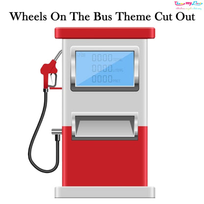 Wheel On The Bus Theme Birthday Party Cutout