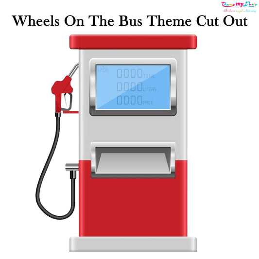 Wheel On The Bus Theme Birthday Party Cutout