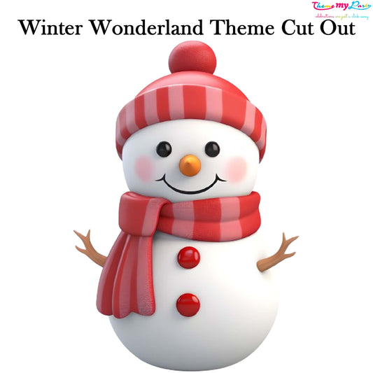 Winter Wonderland Theme Birthday Party Cutout