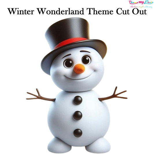 Winter Wonderland Theme Birthday Party Cutout