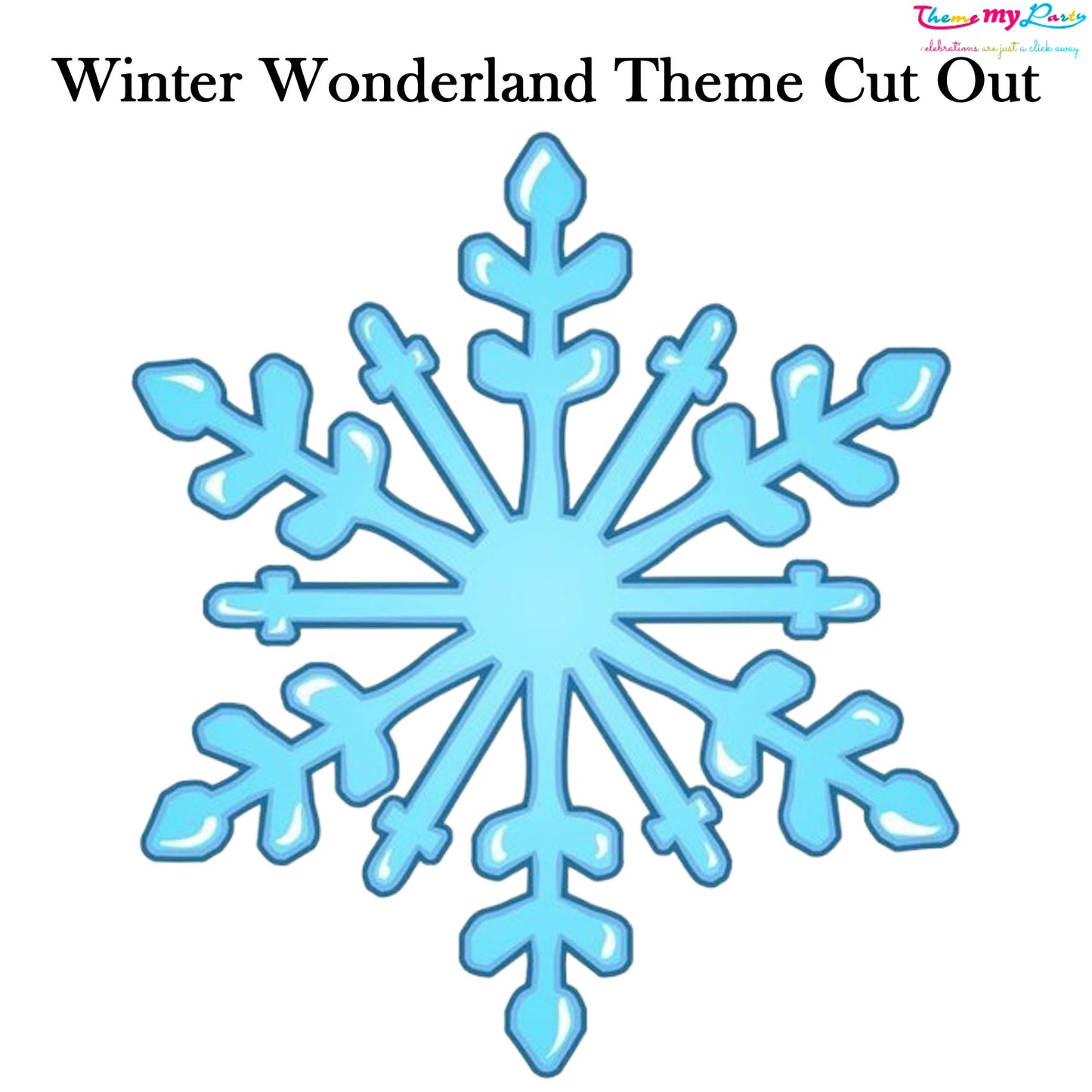 Winter Wonderland Theme Birthday Party Cutout