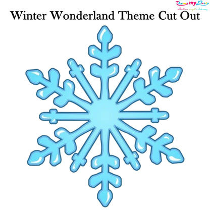 Winter Wonderland Theme Birthday Party Cutout