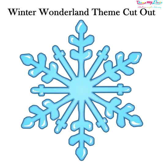 Winter Wonderland Theme Birthday Party Cutout