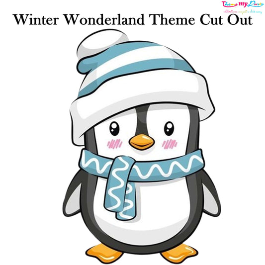 Winter Wonderland Theme Birthday Party Cutout