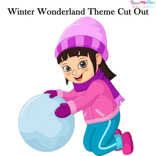 Winter Wonderland Theme Birthday Party Cutout