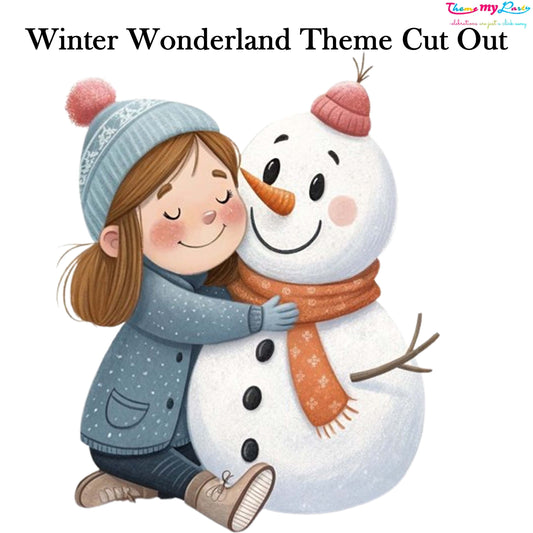 Winter Wonderland Theme Birthday Party Cutout