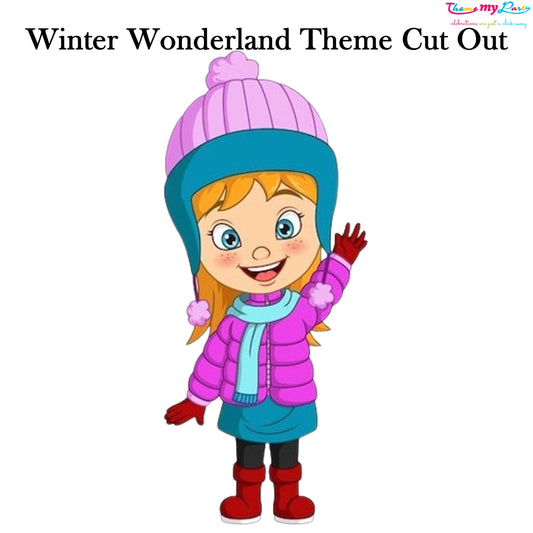 Winter Wonderland Theme Birthday Party Cutout