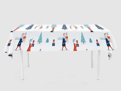 Christmas Theme Birthday Cake Table Cover