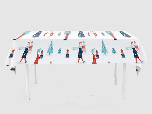 Christmas Theme Birthday Cake Table Cover