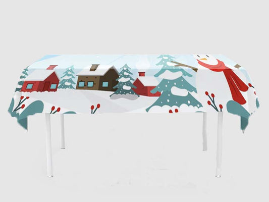 Christmas Theme Birthday Cake Table Cover