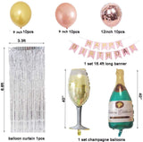 Birthday Decorations for Women Party Supplies 16 inch Rose Gold Number Foil Balloons, 30pcs Rose Gold and Champagn Gold Balloons, Great Gifts for Women' (31ST Birthday)