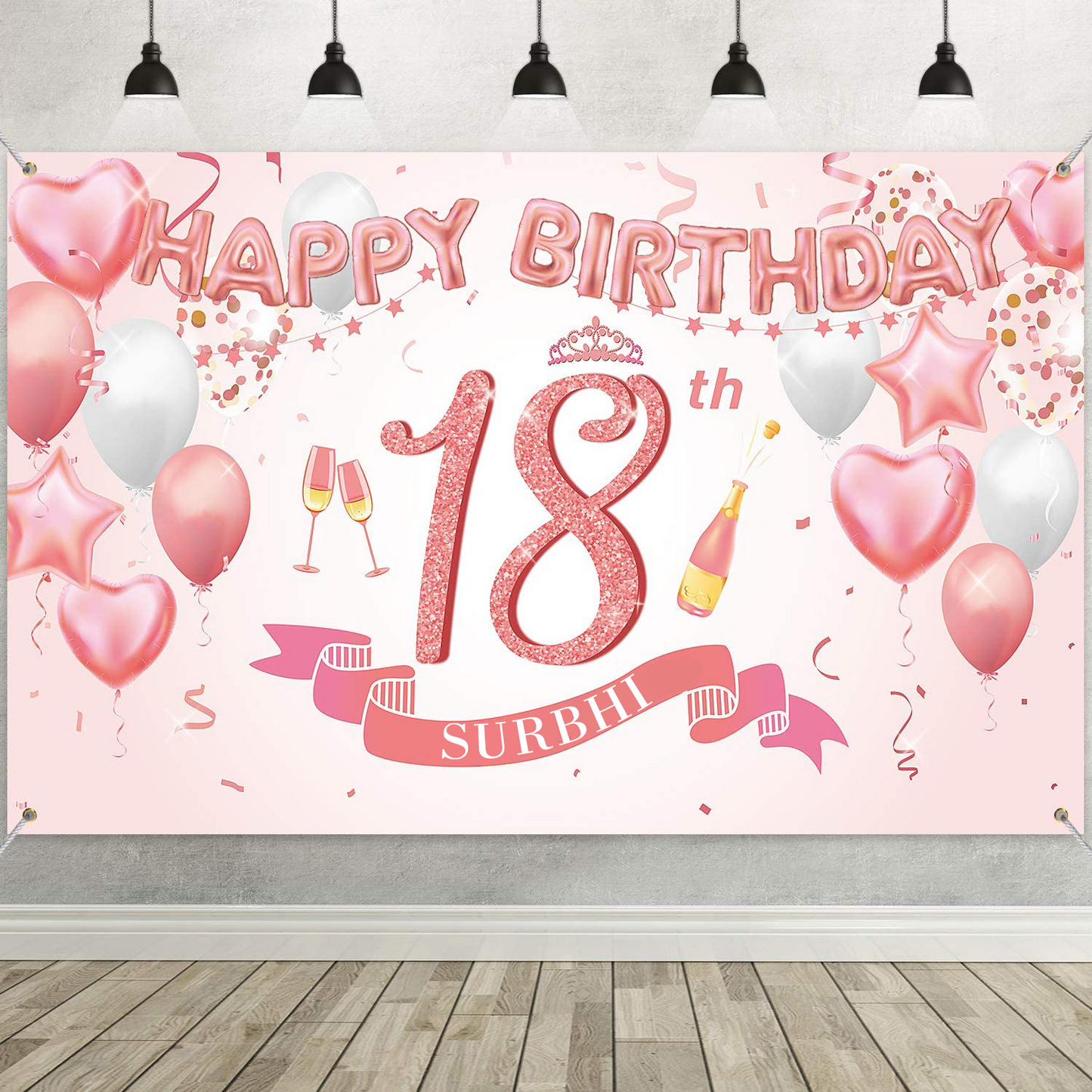 18th Birthday Party Backdrop 