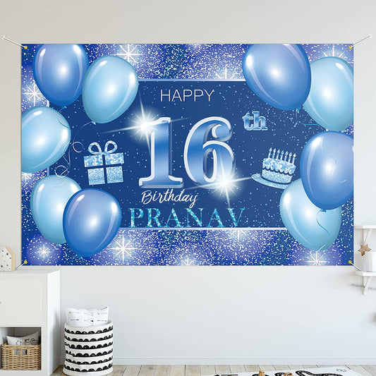 16th Birthday Party Backdrop 