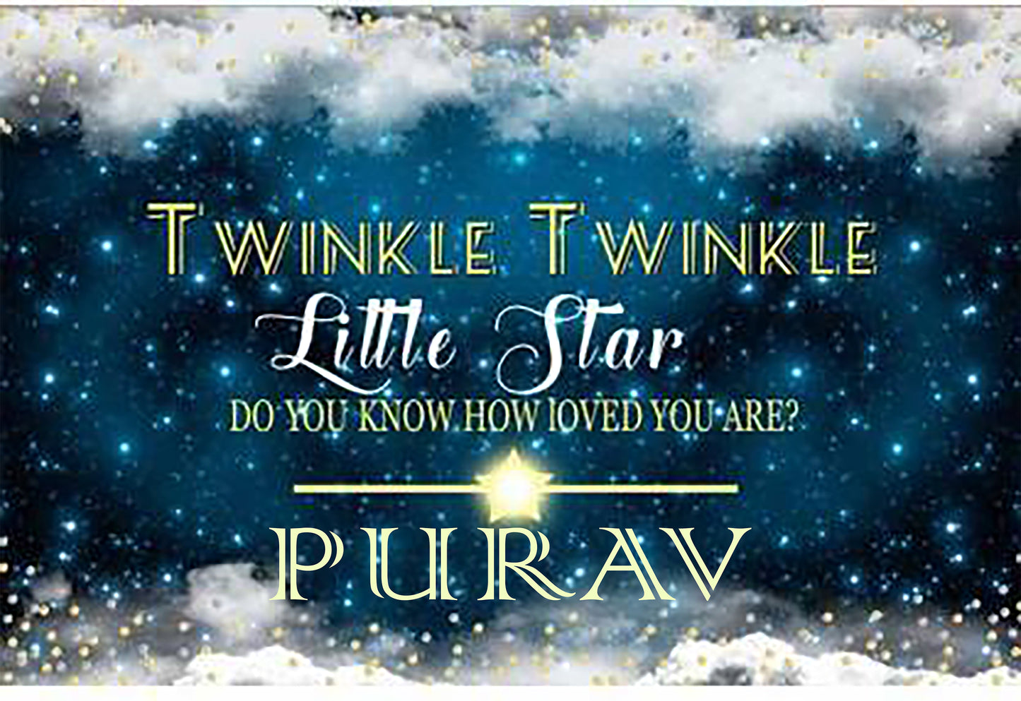 Twinkle Twinkle Little Star Theme Party Backdrop