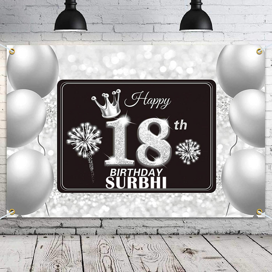18th Birthday Party Backdrop 