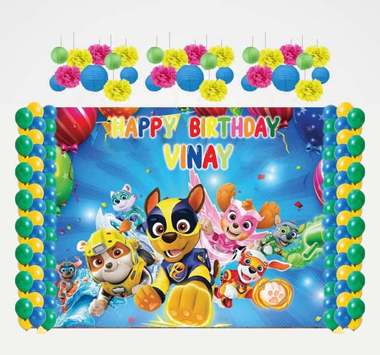 Paw Patrol Theme Birthday Party Complete Decoration Kit