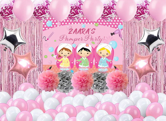 Spa Theme Birthday Party Complete Decoration Kit