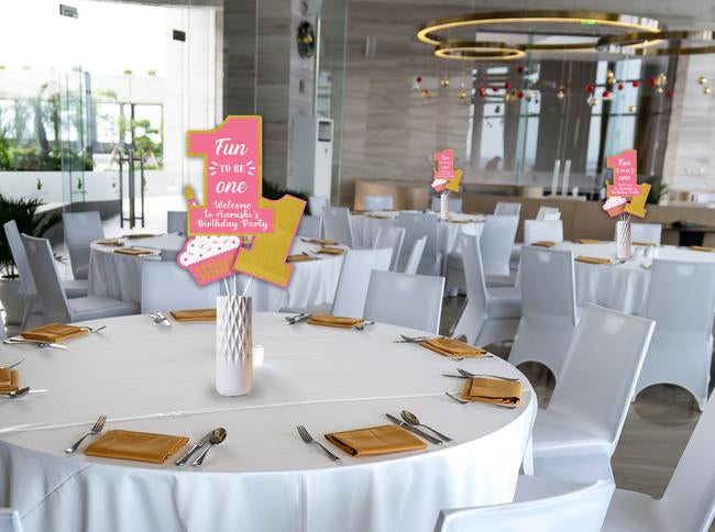 One Is Fun First Birthday Party Table Toppers for Decoration