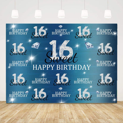 16th Birthday Decoration Backdrop