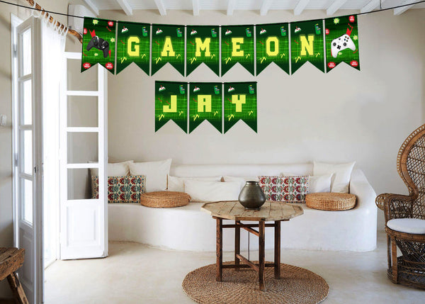 Gaming Birthday Party Banner For Decoration