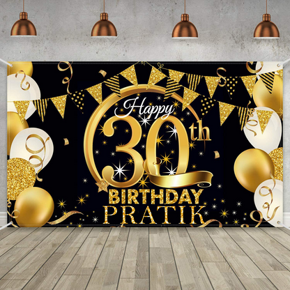 30th Birthday Party Backdrop 