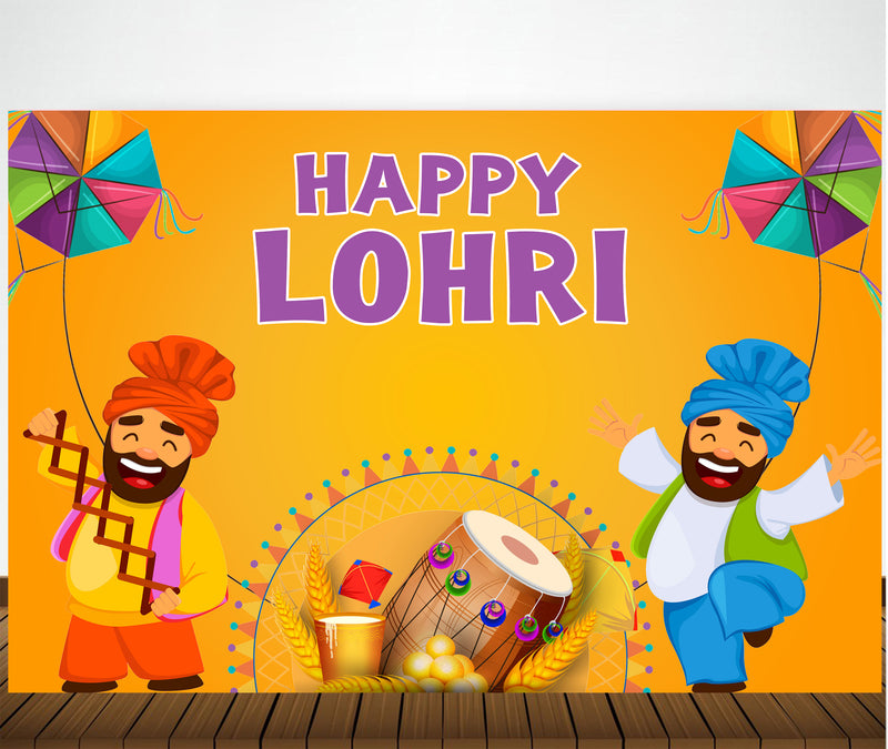Lohri Party Backdrop For Kids