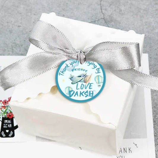 Airplane Theme Birthday Party Thank You Gift Tags