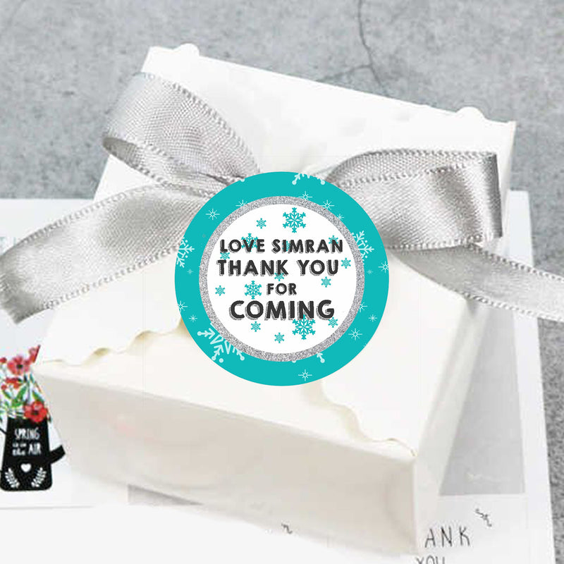 Winter Wonderland Birthday Party Thank You Gift Tags