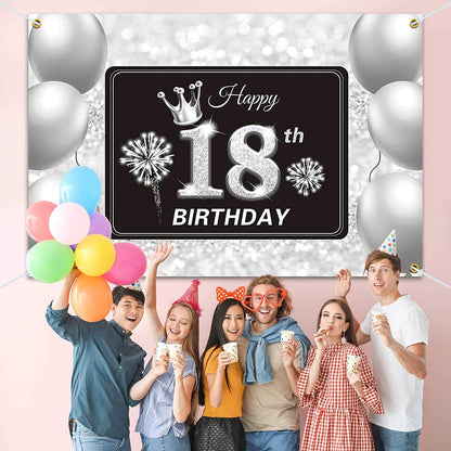 18th Birthday Party Backdrop 