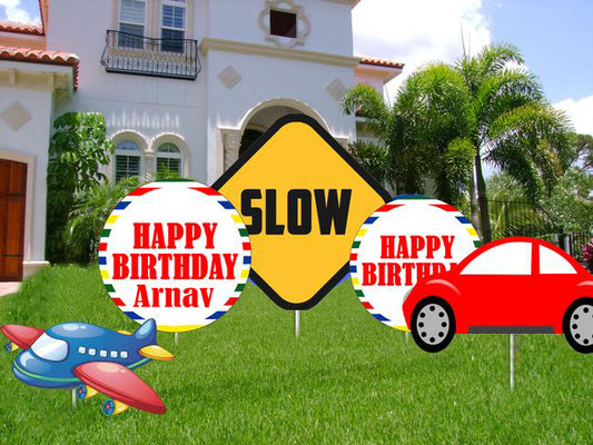 Transport Theme Birthday Party Cutouts 