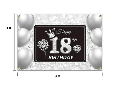 18th Birthday Party Backdrop 