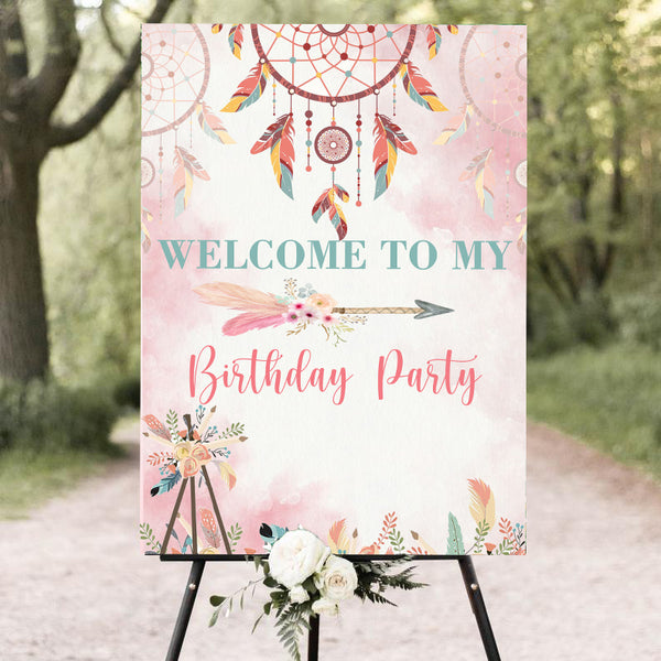 Wild One Birthday Party Welcome Board