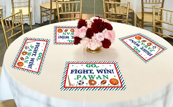 Sports  Theme Birthday Table Mats for Decoration