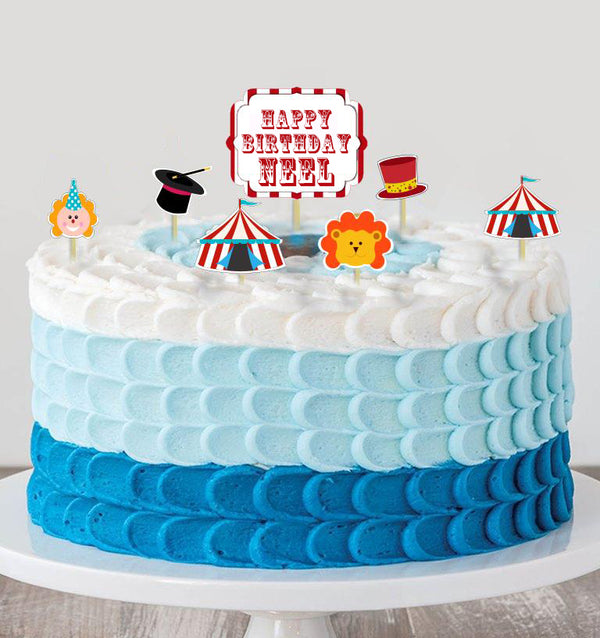 1st Birthday Circus Themed Cake