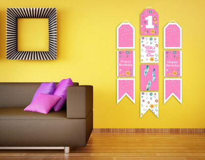 Wild One Birthday Paper Door Banner for Wall Decoration