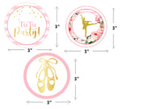 Ballerina Theme Birthday Party Paper Decorative Straws