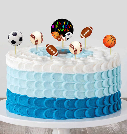 Sports  Theme Birthday Party Cake Topper /Cake Decoration Kit
