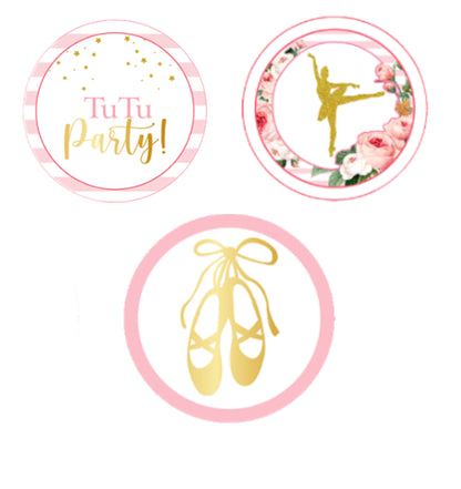 Ballerina Theme Birthday Party Paper Decorative Straws
