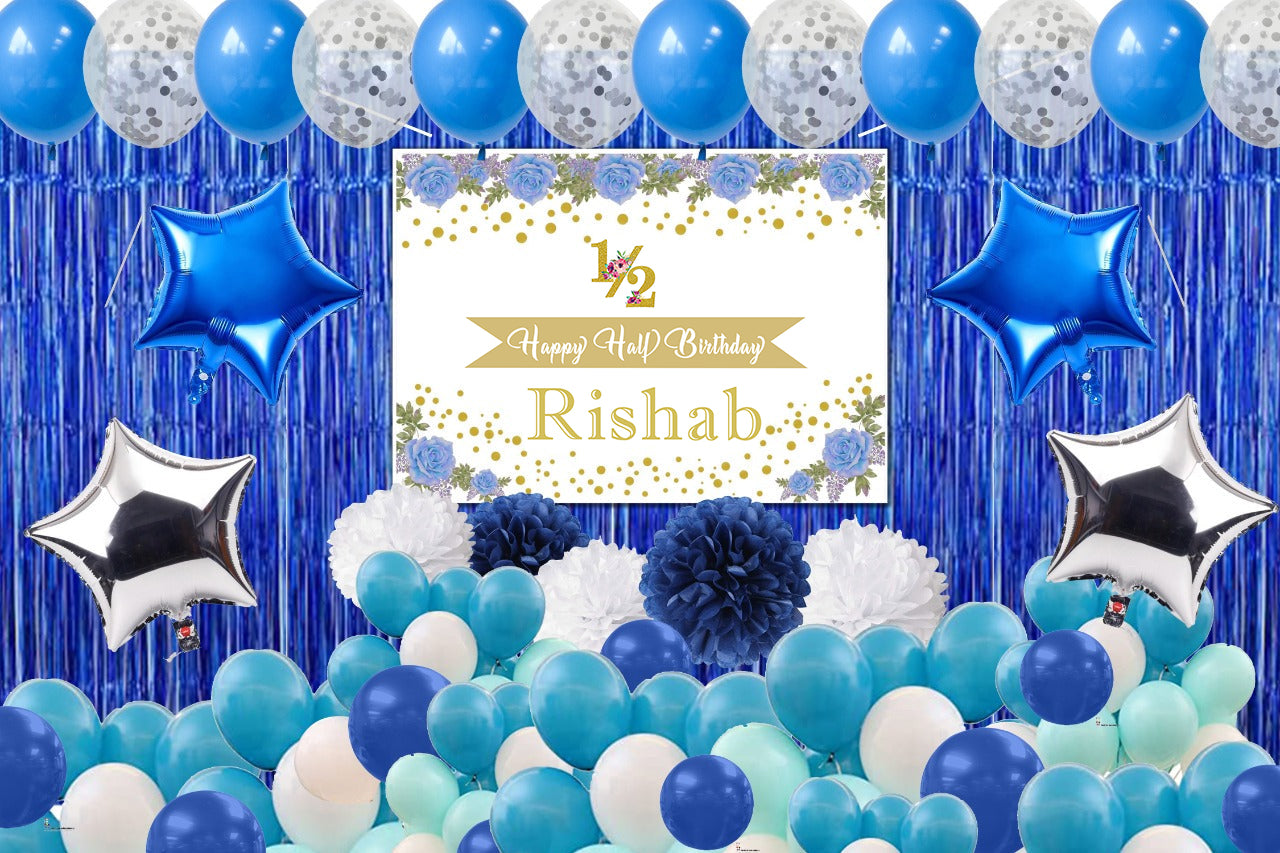 Half Birthday Complete Set for Boys Birthday Party