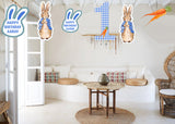 Some Bunny Is One Birthday Party Theme Hanging Set for Decoration