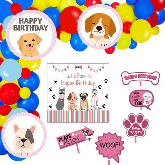 Dog Theme Party Complete Set for Decoration