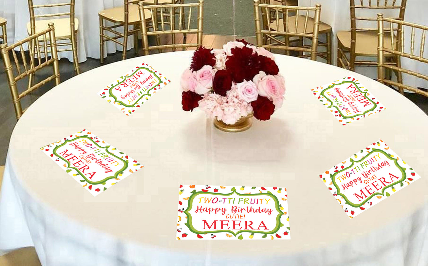 Twotti Fruity Theme Birthday Table Mats for Decoration