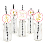 Ballerina Theme Birthday Party Paper Decorative Straws