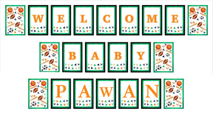 Sports  Theme Birthday Party Banner for Decoration