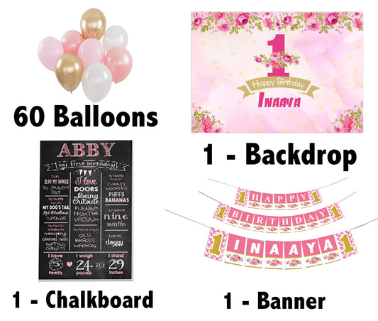 1 Happy Birthday Personalized Complete Kit