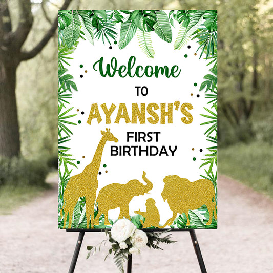 Wild One Birthday Party Welcome Board