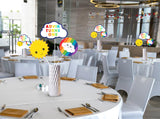 Rainbow theme Birthday Party Table Toppers for Decoration 