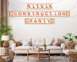 Construction Birthday Party Banner for Decoration