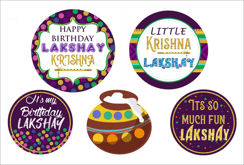Little Krishna  - Theme Cake Topper For Birthday Party