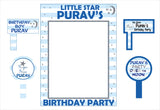 Twinkle Twinkle Little Star Theme Birthday Party Selfie Photo Booth Frame & Props